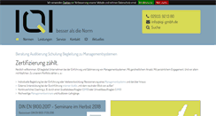 Desktop Screenshot of iqi-gmbh.de
